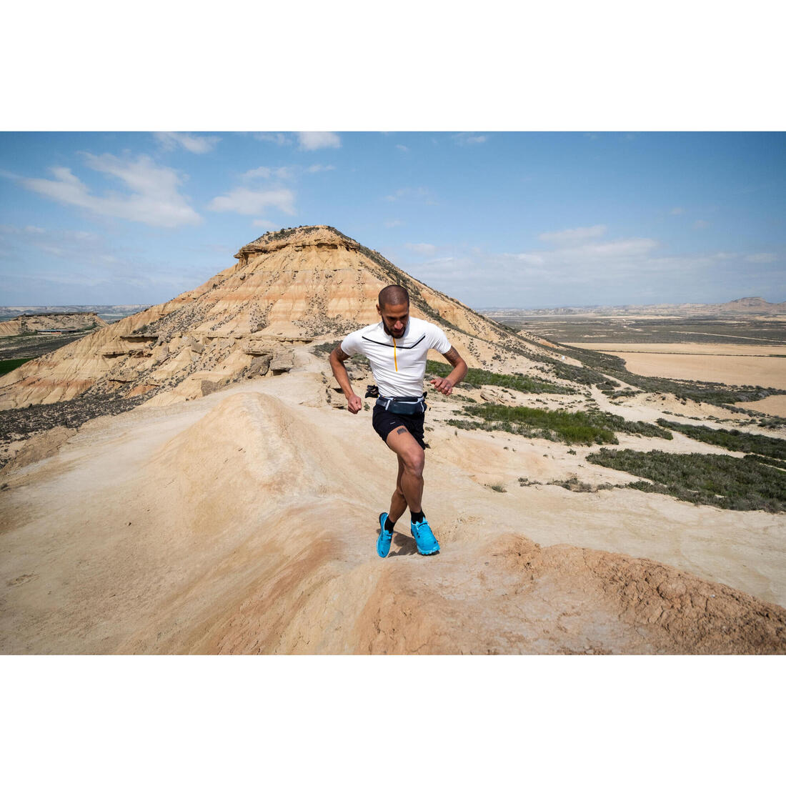 Ceinture hydratation trail running - porte bâtons
