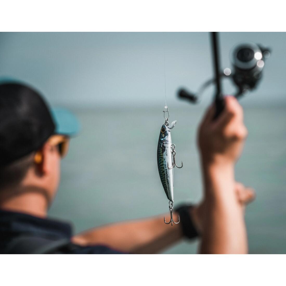 Poisson nageur SAXTON 75S au leurre en mer
