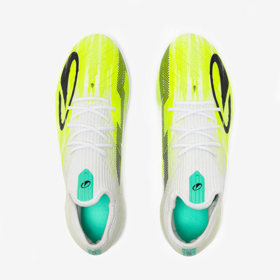 Chaussures de football enfant a lacets CLR FG White Yellow Meteor