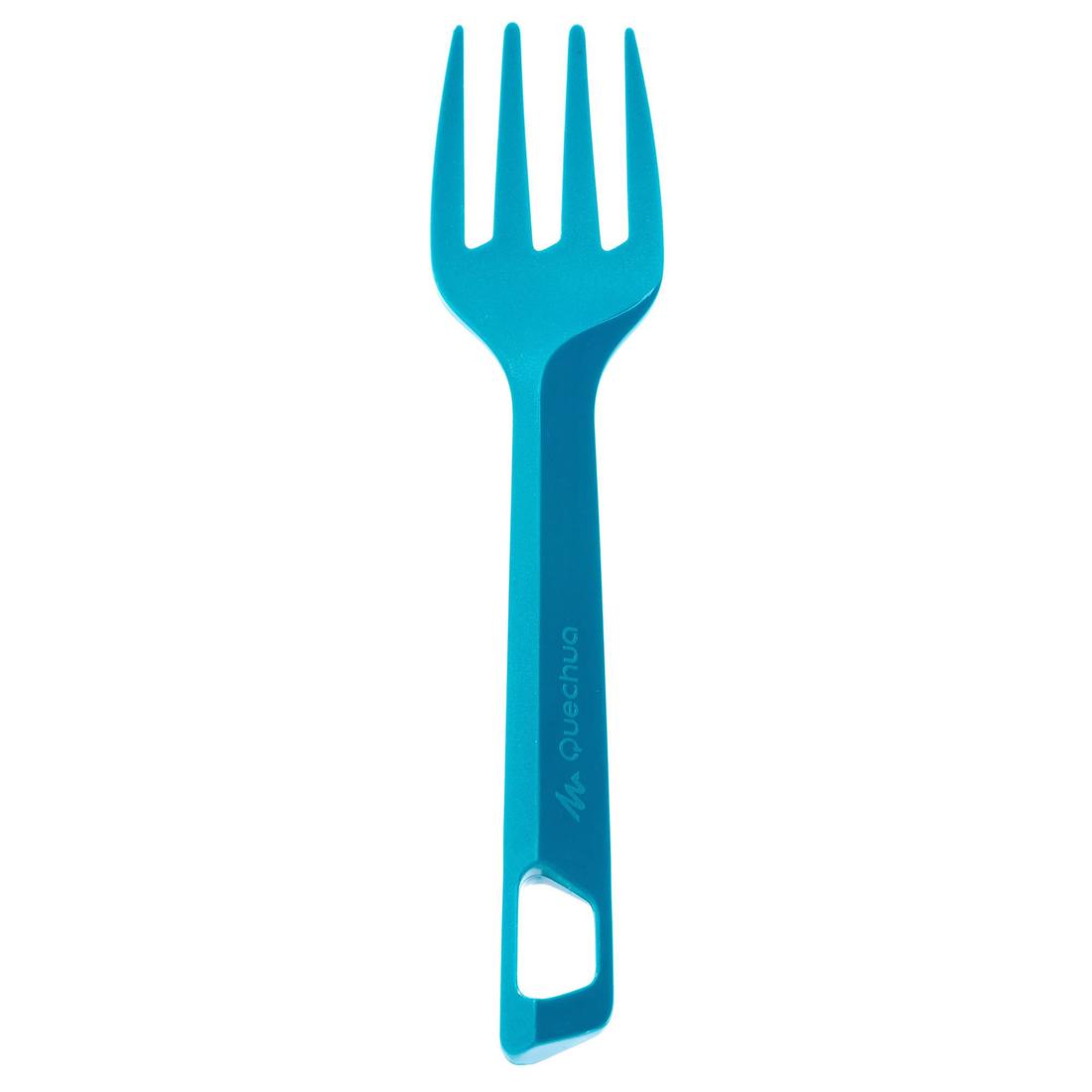 Set 3 couverts (couteau, fourchette, cuillère) pour le camping en plastique