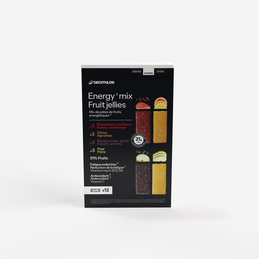 PATE DE FRUITS ÉNERGÉTIQUE MIX 12x25G