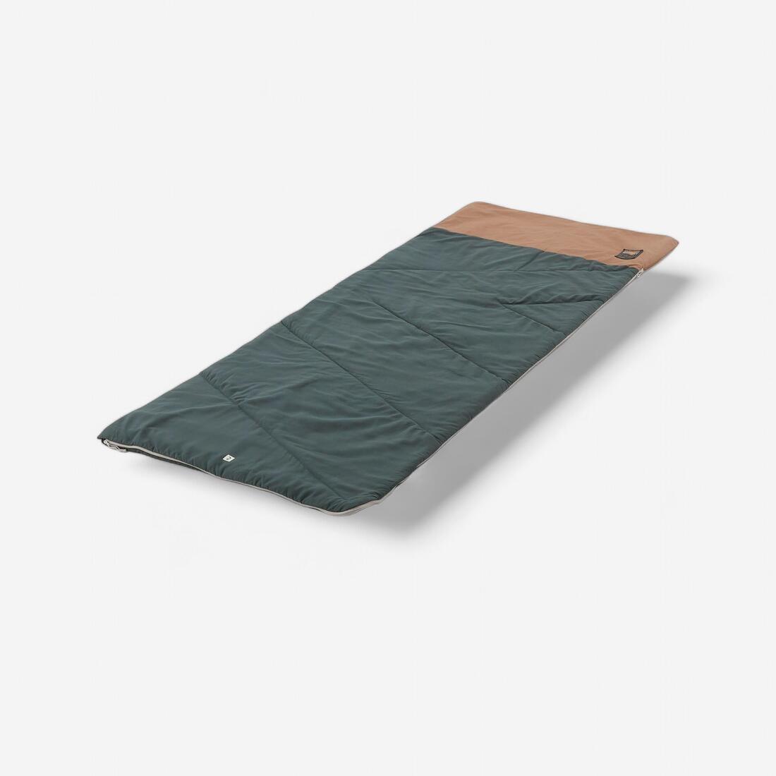 Sac de couchage de camping 20°C en coton, Ultimcomfort kaki