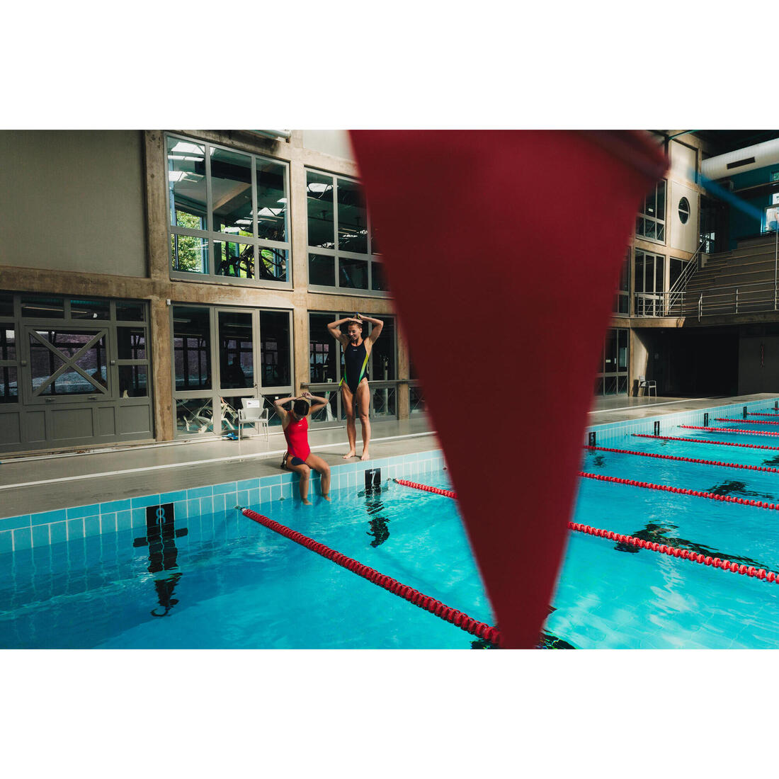 Maillot de bain 1 pièce natation entraînement femme, Kamyleon geol