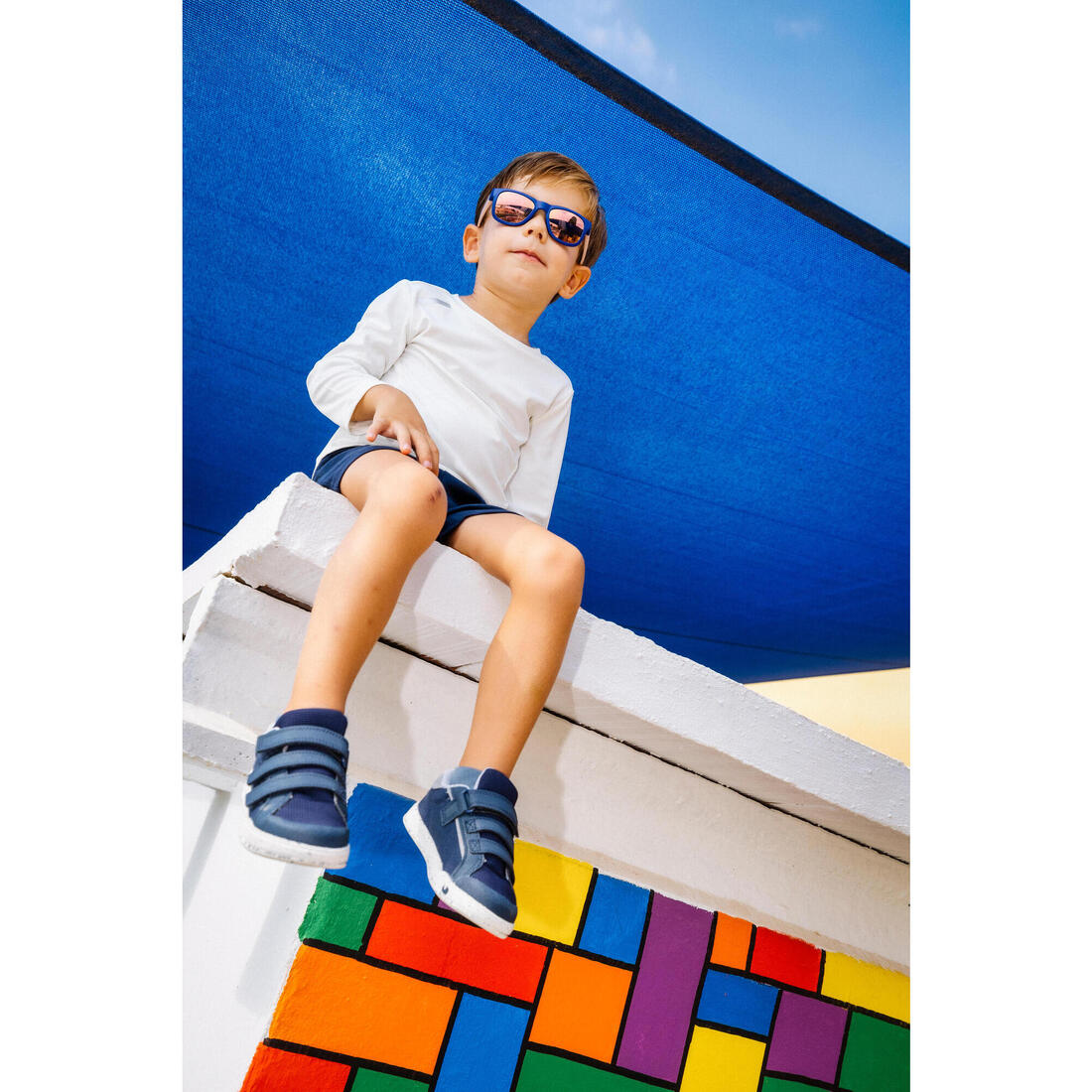 Chaussures de sport à scratch respirantes et confortables enfant, I Move