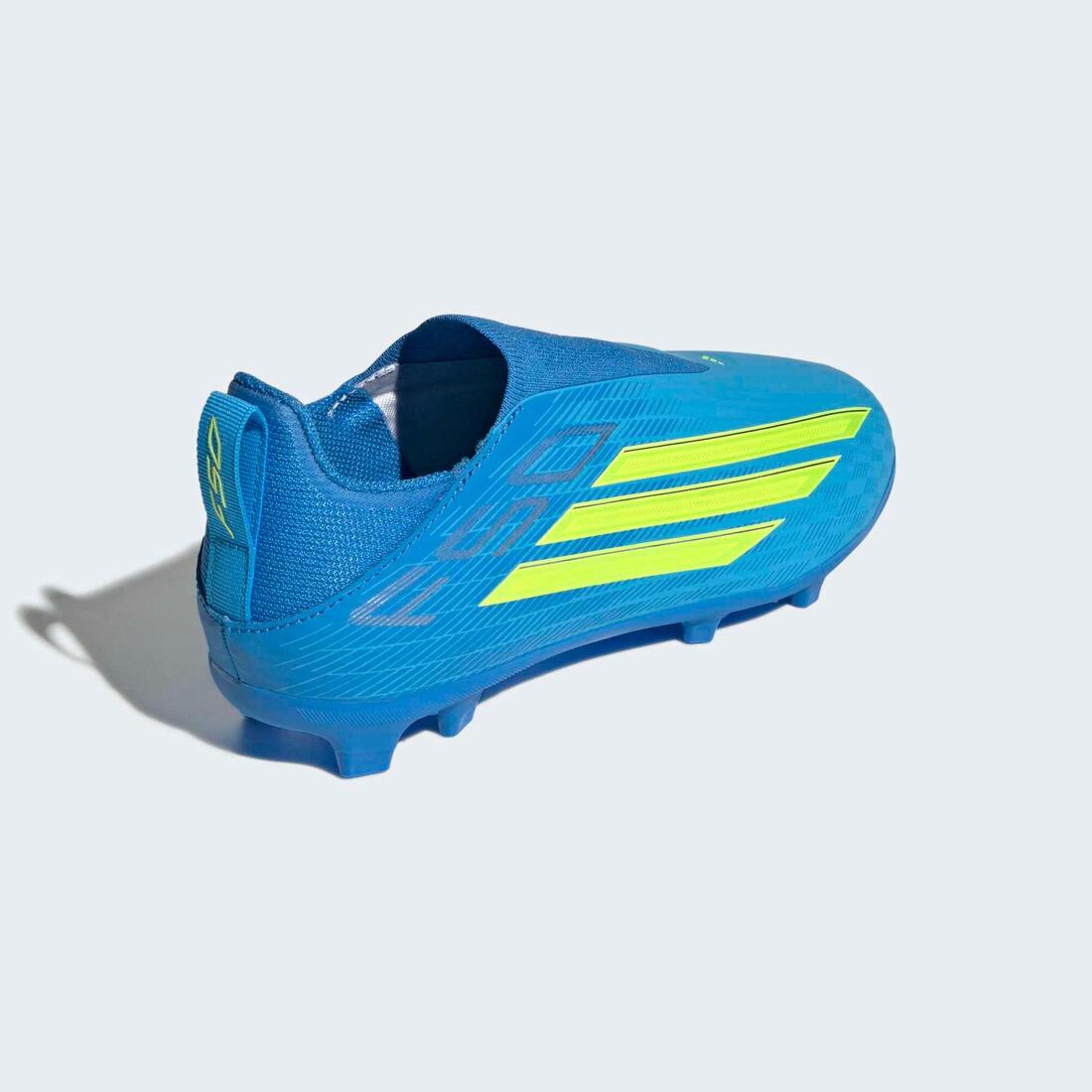 adidas F50 League sans lacets FG/MG chaussure Enfant Bleu
