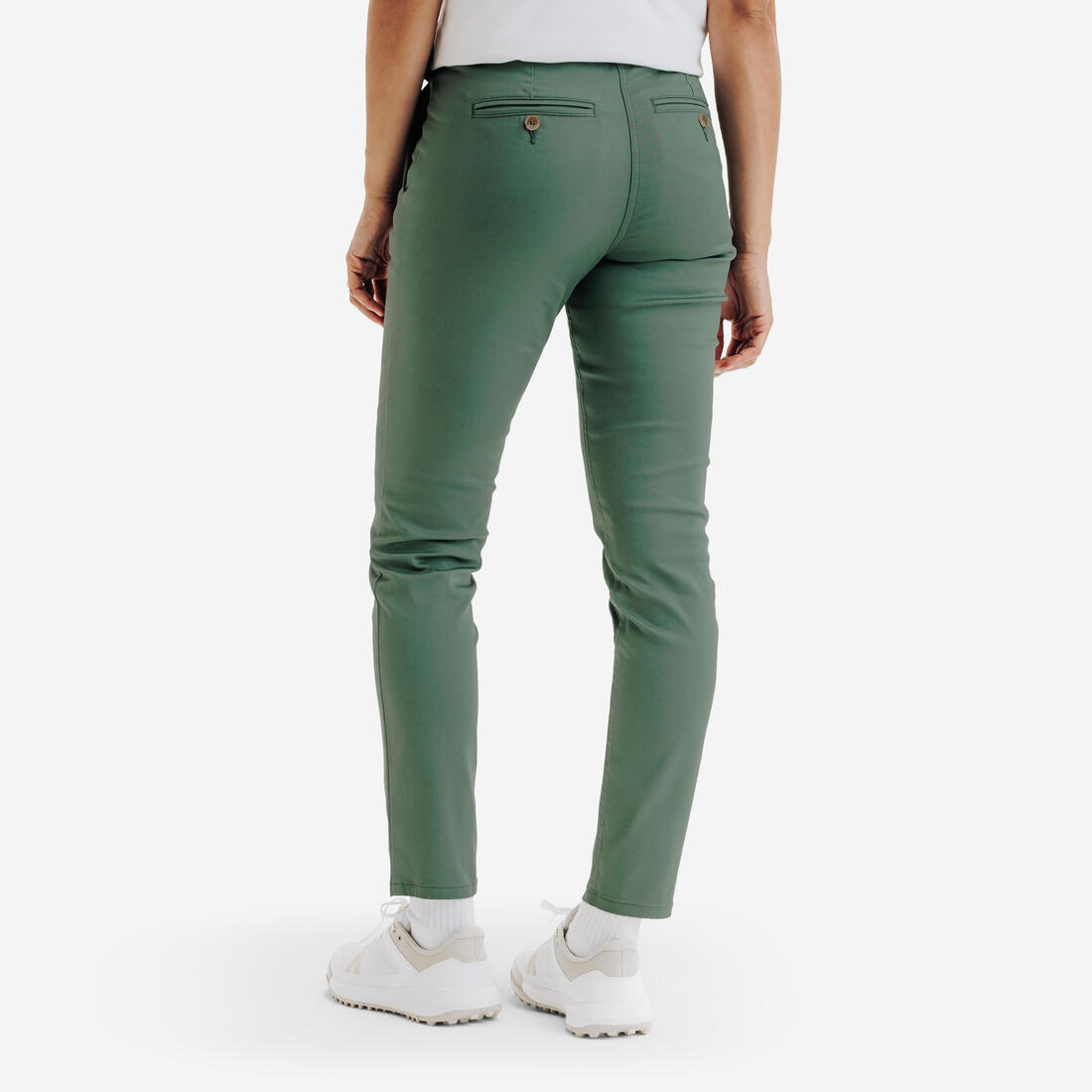 Pantalon chino de golf coton femme, MW500