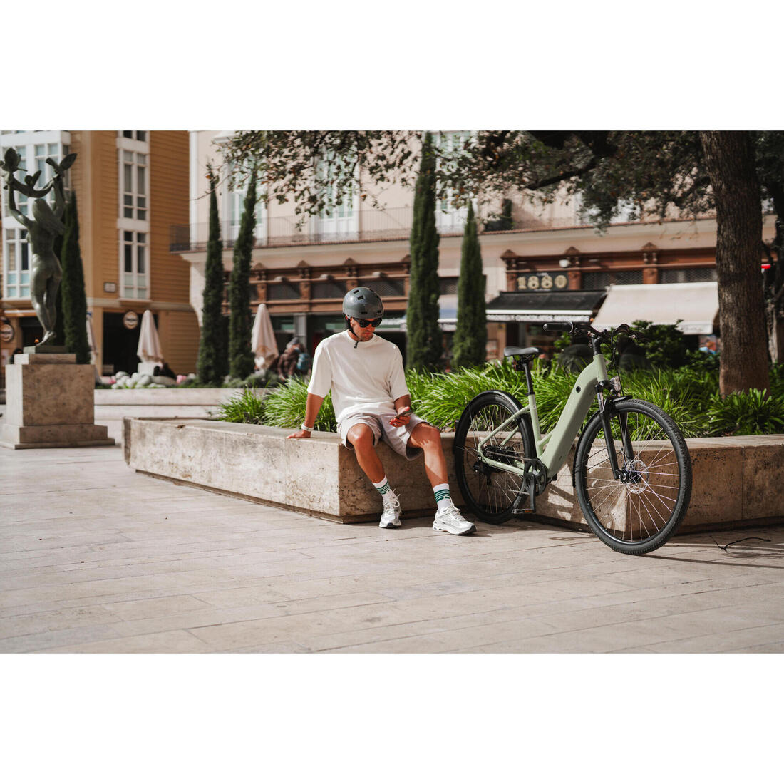 Vélo tout chemin électrique cadre bas, e-actv 100