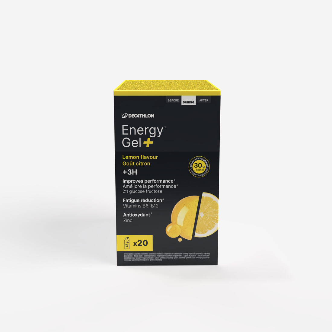 Gel énergétique + de 3h citron, Energy Gel+ x20