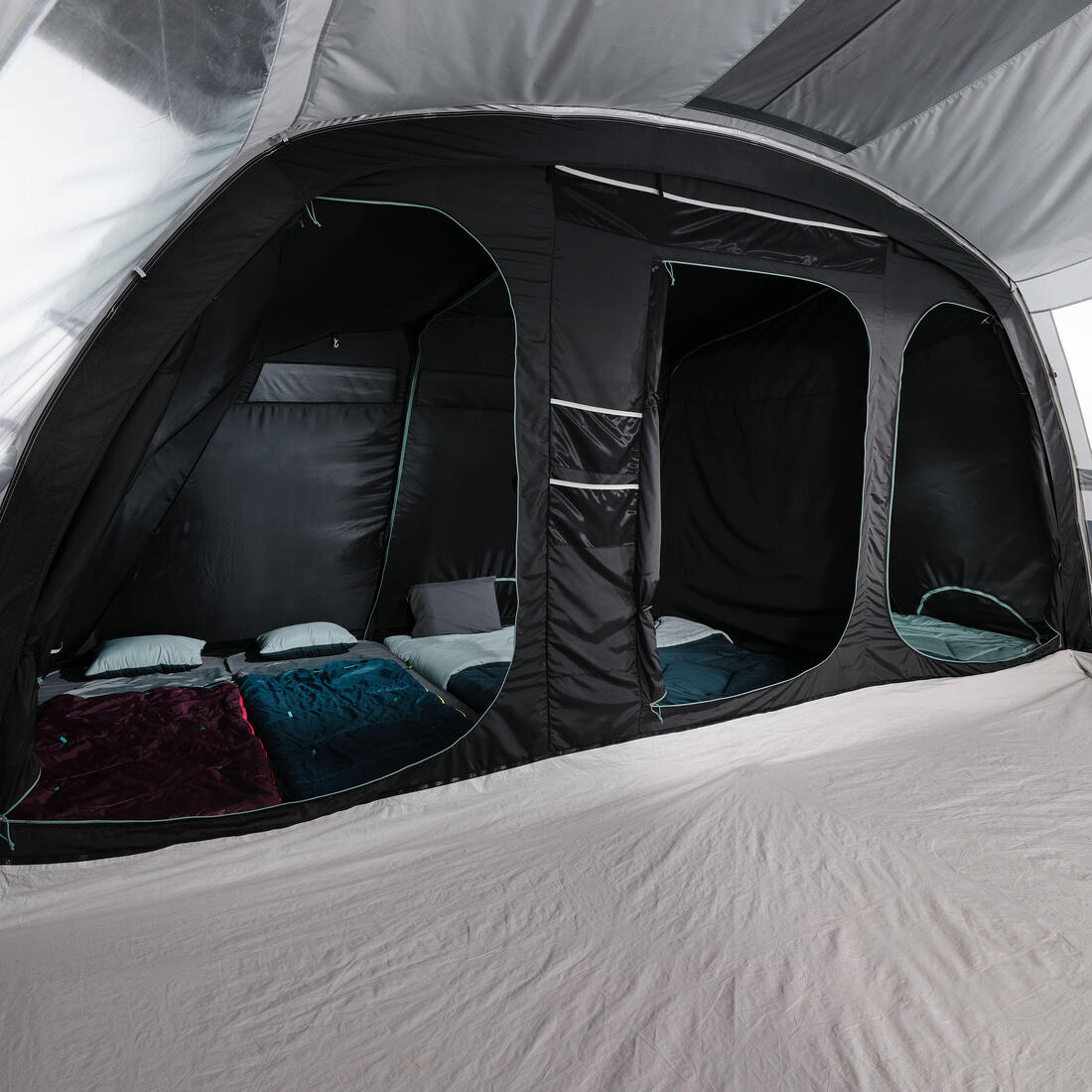 Tente de camping 6 places 3 chambres, Fresh & Black, Arpenaz 6.3