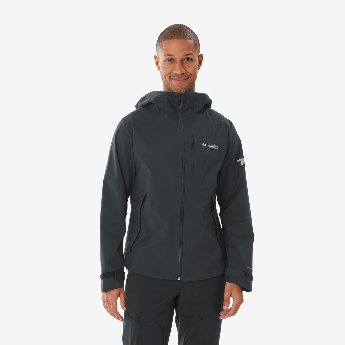 Veste imperméable de randonnée homme, Columbia Razorback noire – Default