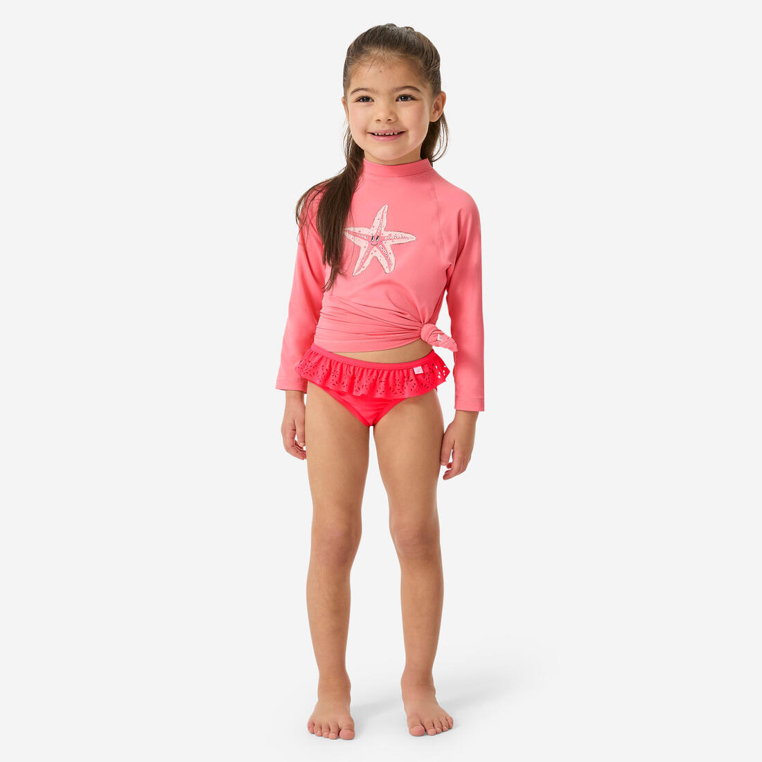 Bas de maillot de bain  bébé corail