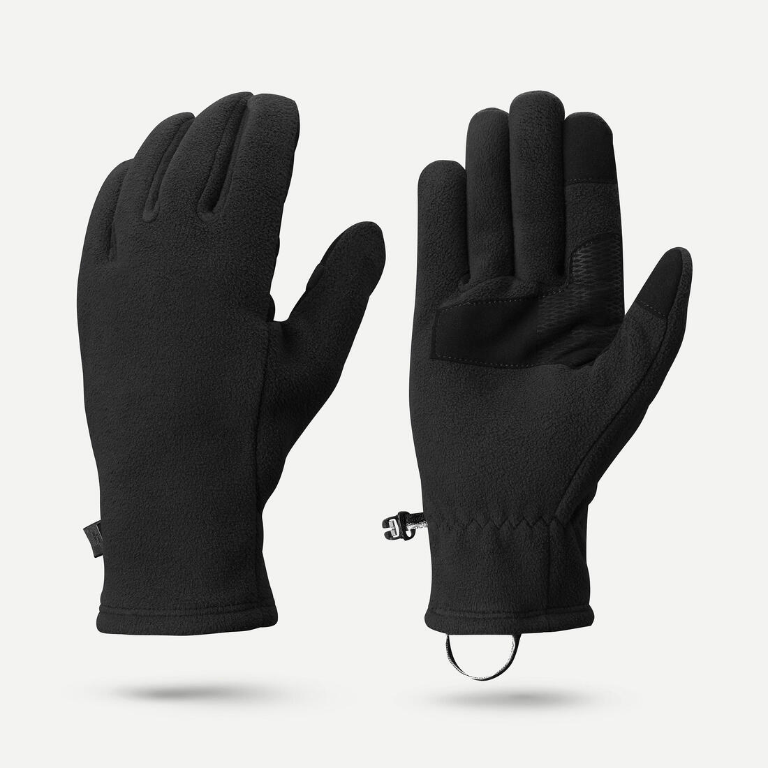 Gants polaire de trekking montagne -  MT500 noir - adulte