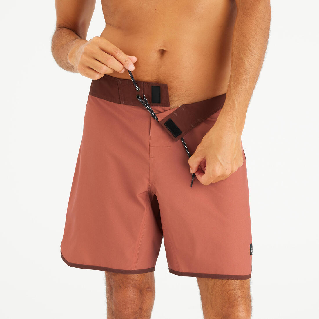 Boardshort surf short de bain surf mi-long 18" homme, 500 Marin