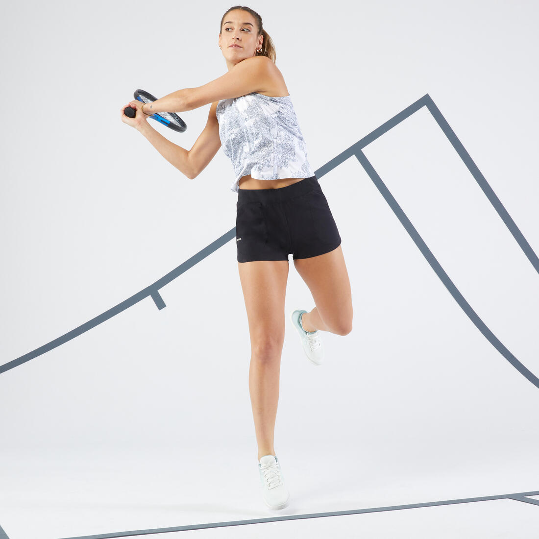 Short tennis dry soft à poche femme - Dry 500