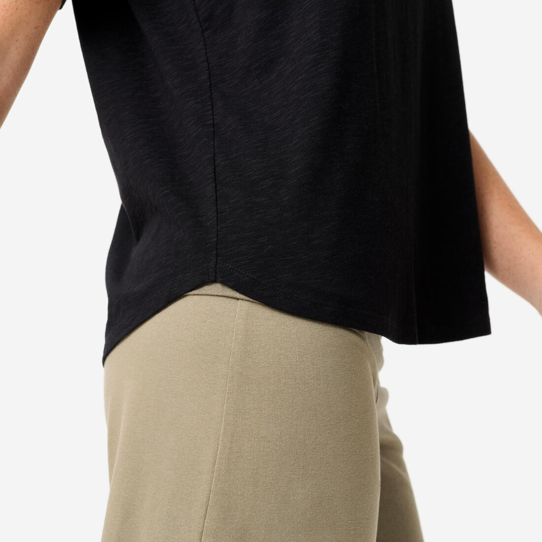 T-shirt manches courtes de yoga femme