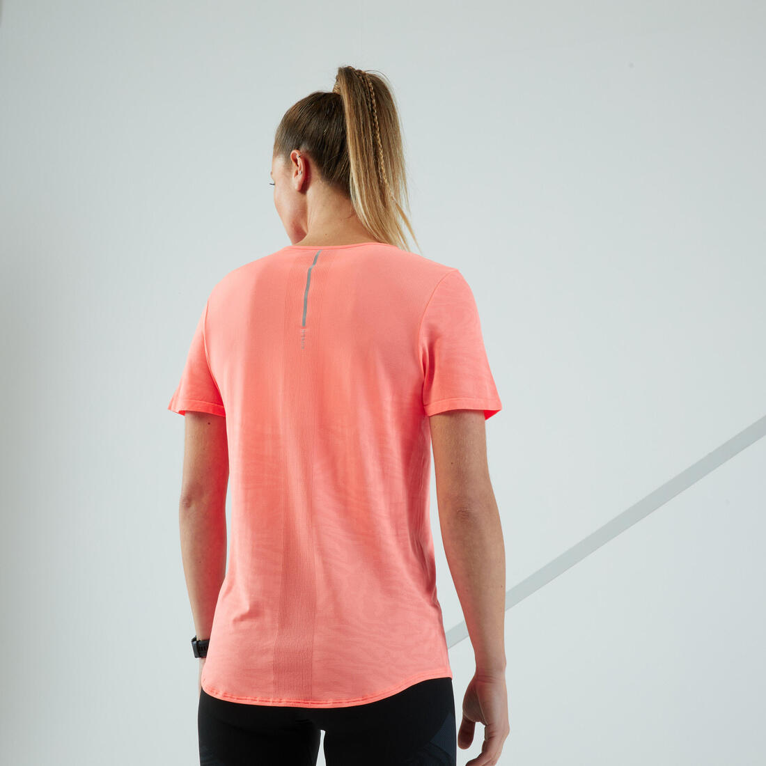T-shirt running & trail sans couture femme - kiprun run 500 confort