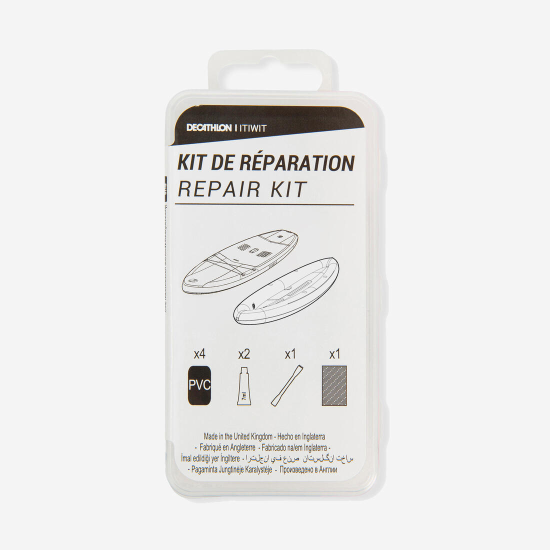 KIT DE REPARATION STAND UP PADDLE ET GONFLABLE.