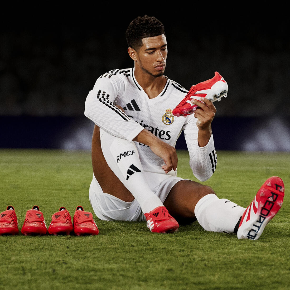 Chaussure Predator League FG/MG Adulte Rouge