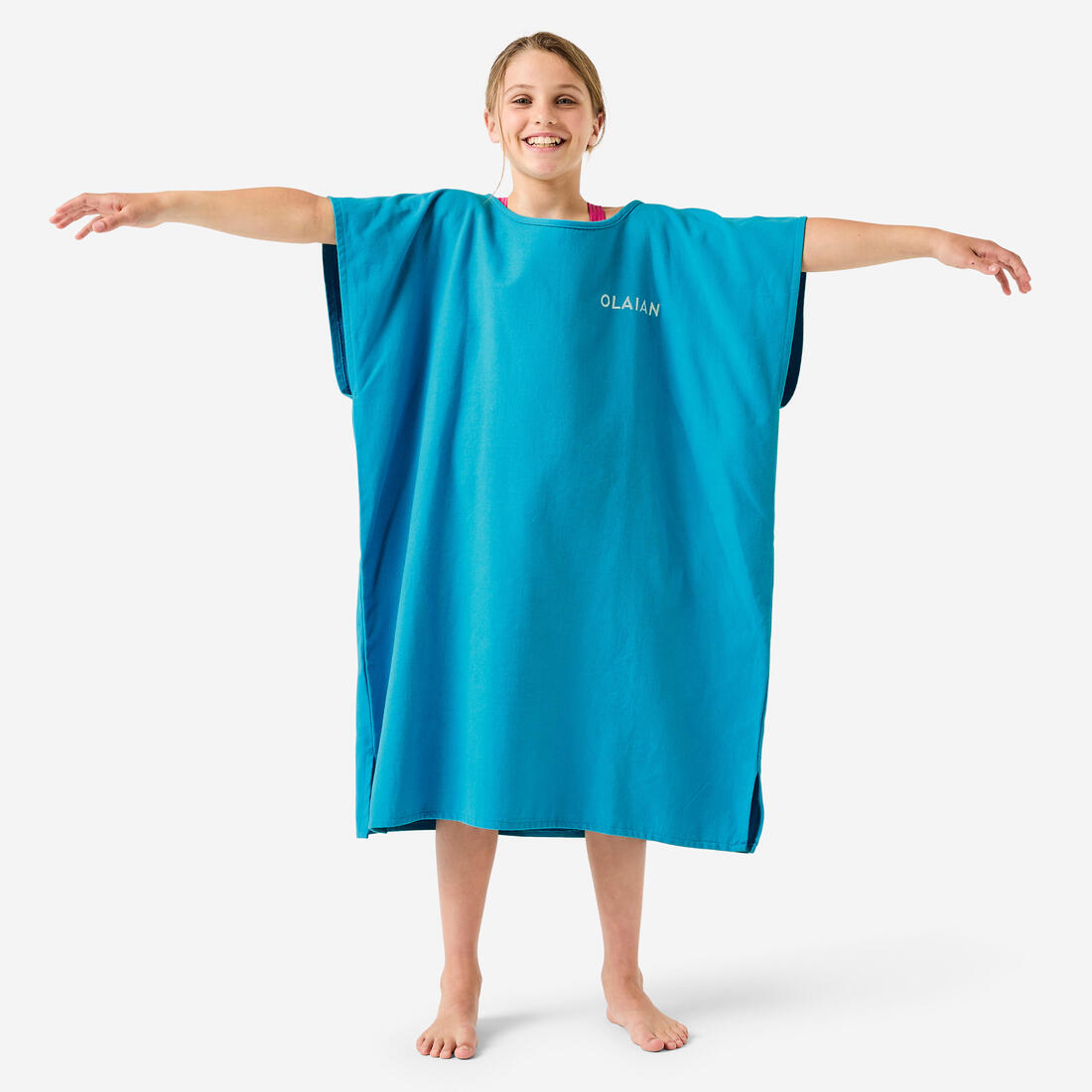 Poncho surf Enfant - 100 bleu