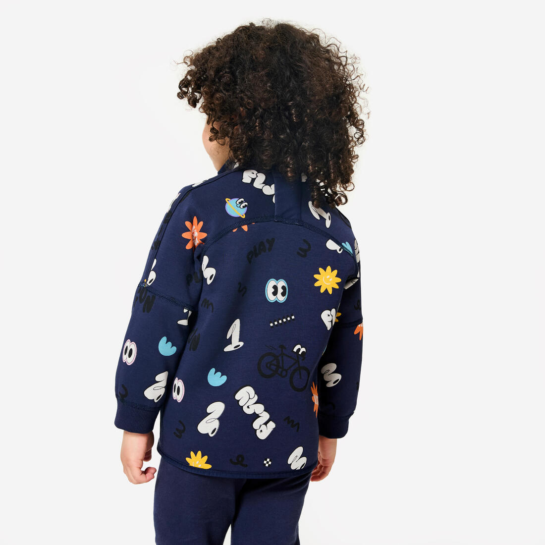 Veste zippée réversible enfant mixte, Imprimé