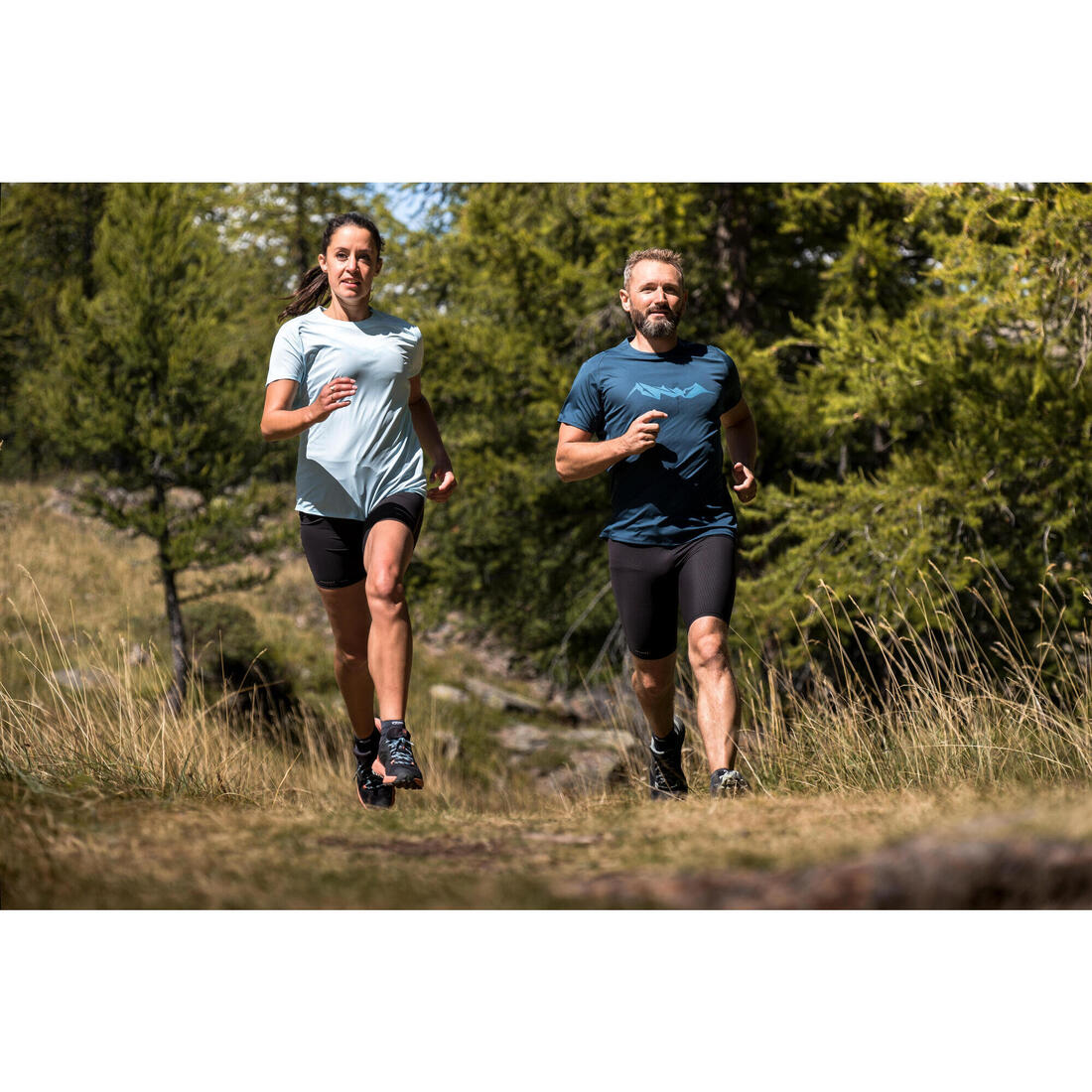 T-shirt de trail running résistant Homme - KIPRUN Run 500 Graph