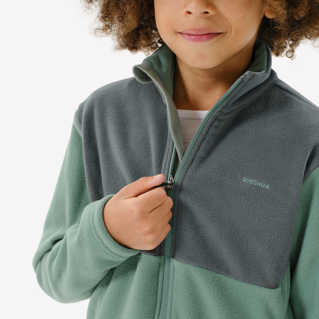 Veste polaire de randonnée enfant 7-15 ans, MH500 zip