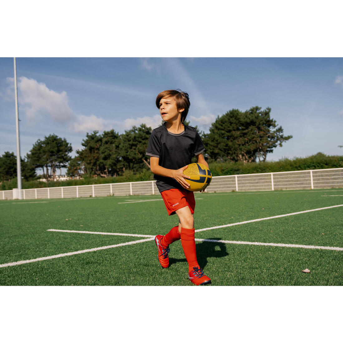 Chaussettes hautes de rugby enfant R500