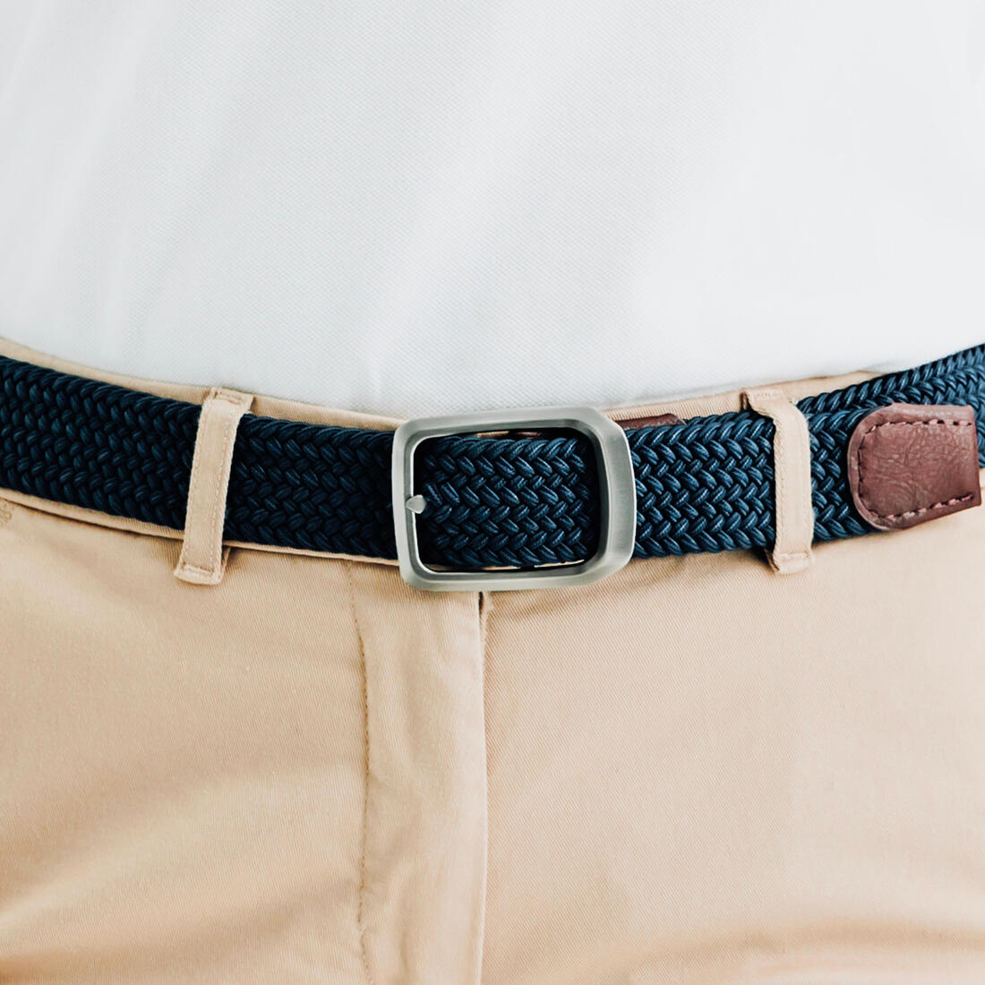 Ceinture golf tressée élastique & extensible