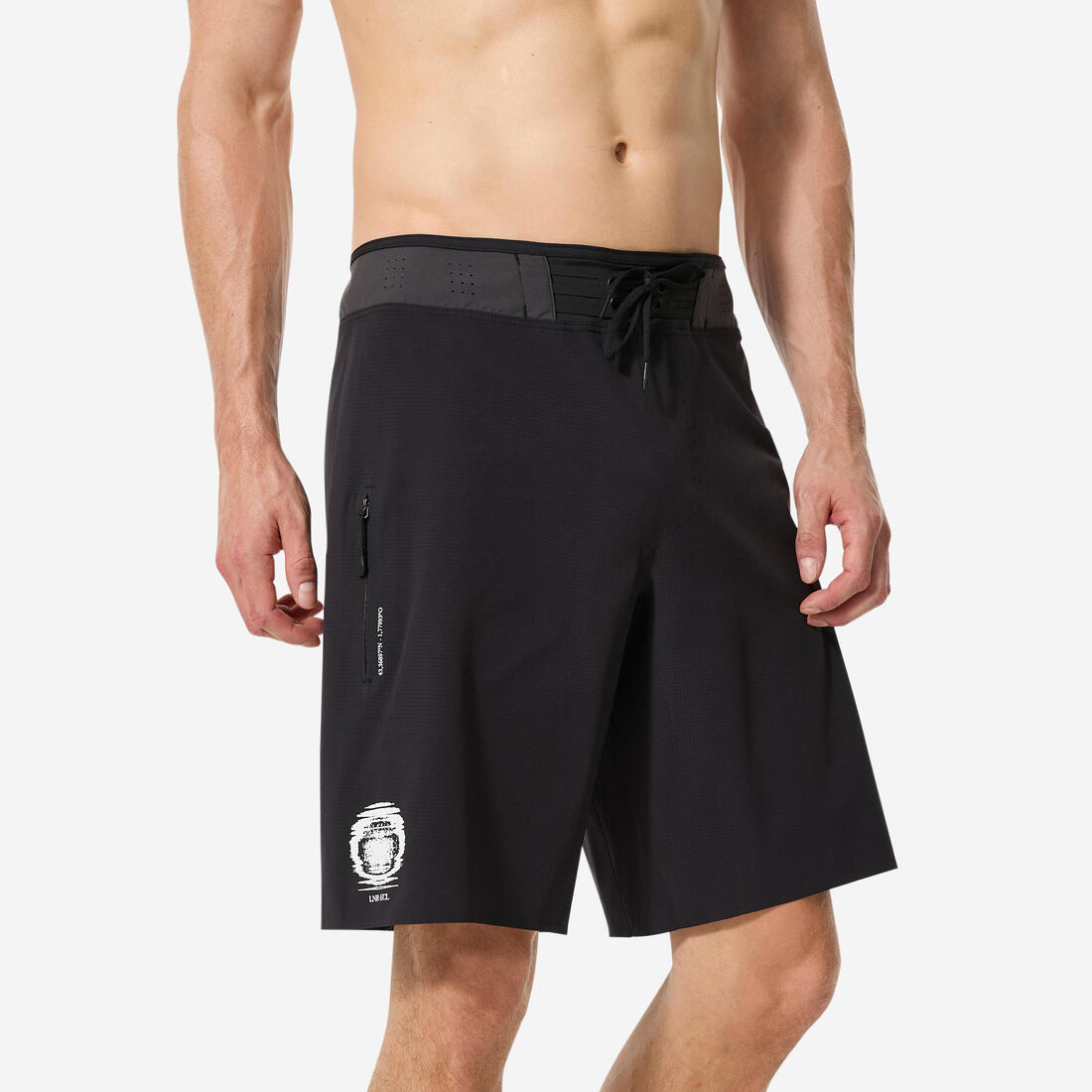 Boardshort surf short de bain long 20" homme, 900 Super dude bi-color