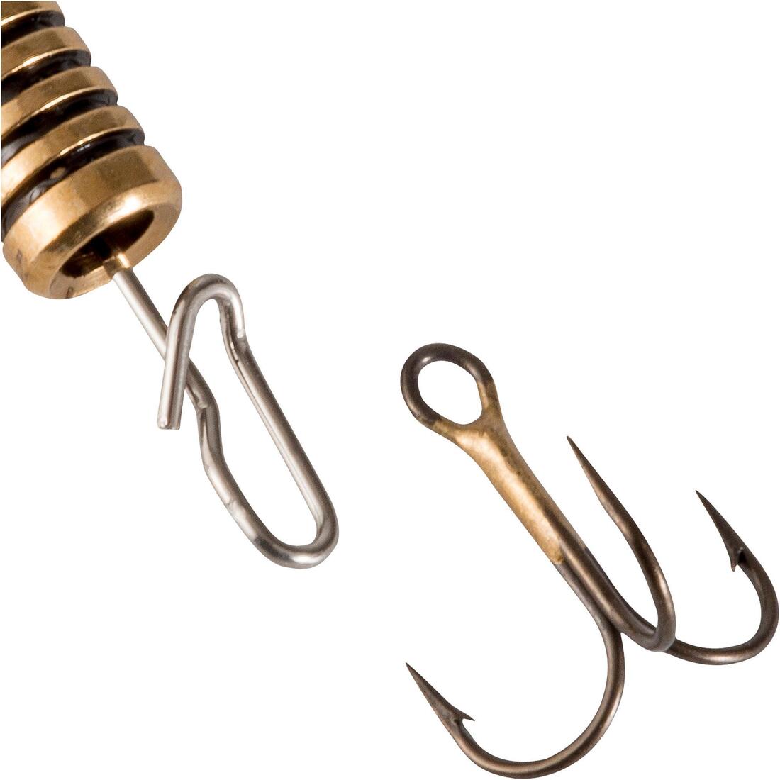 CUILLER TOURNANTE PÊCHE DES CARNASSIERS WETA + #3 OR POINTS ROUGES