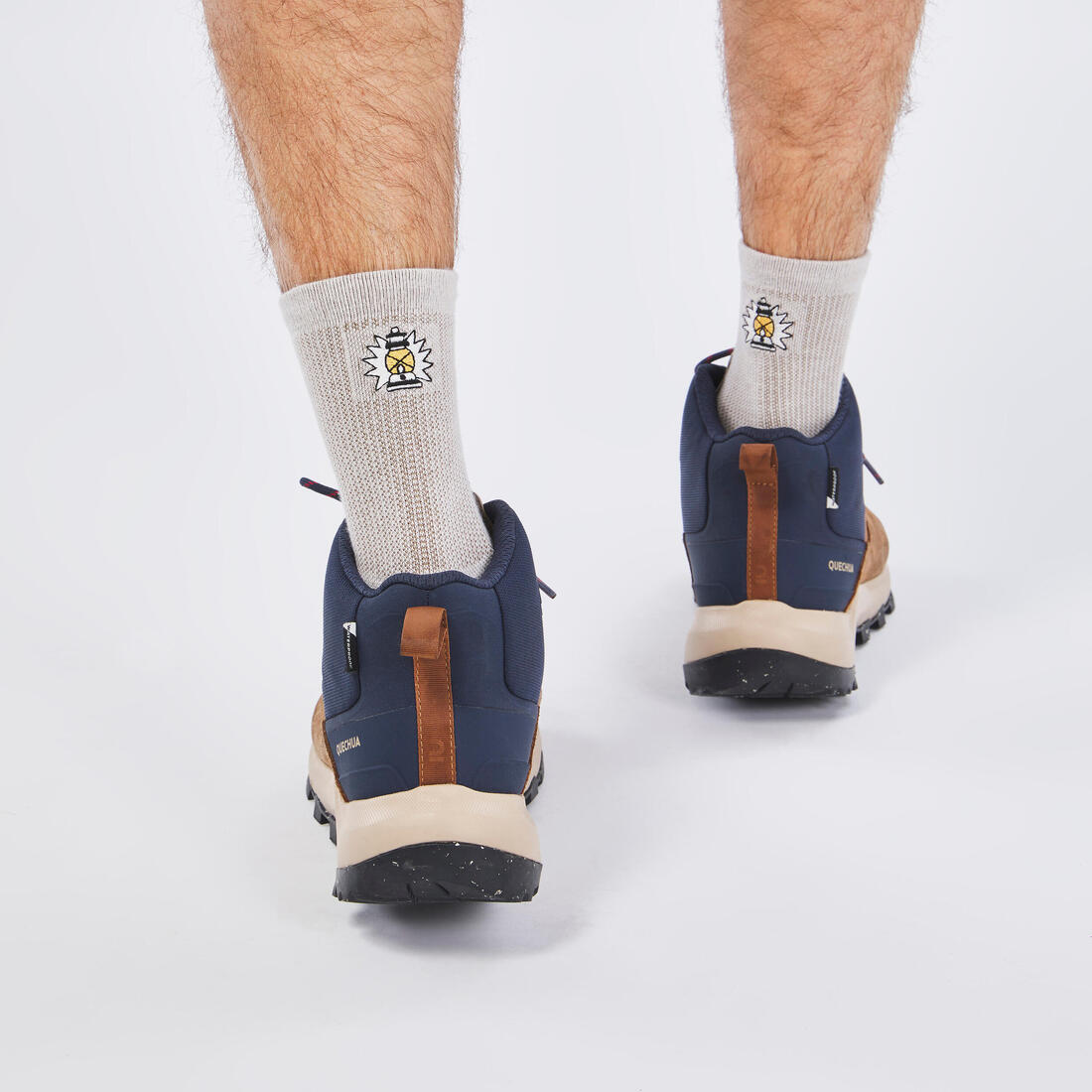 Chaussures imperméables de randonnée montagne - mh500 mid - homme