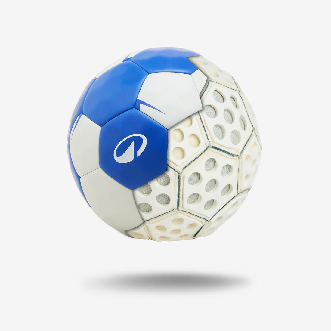 Ballon de handball sans résine taille 2 - Waxfree Ultragrip bleu / blanc