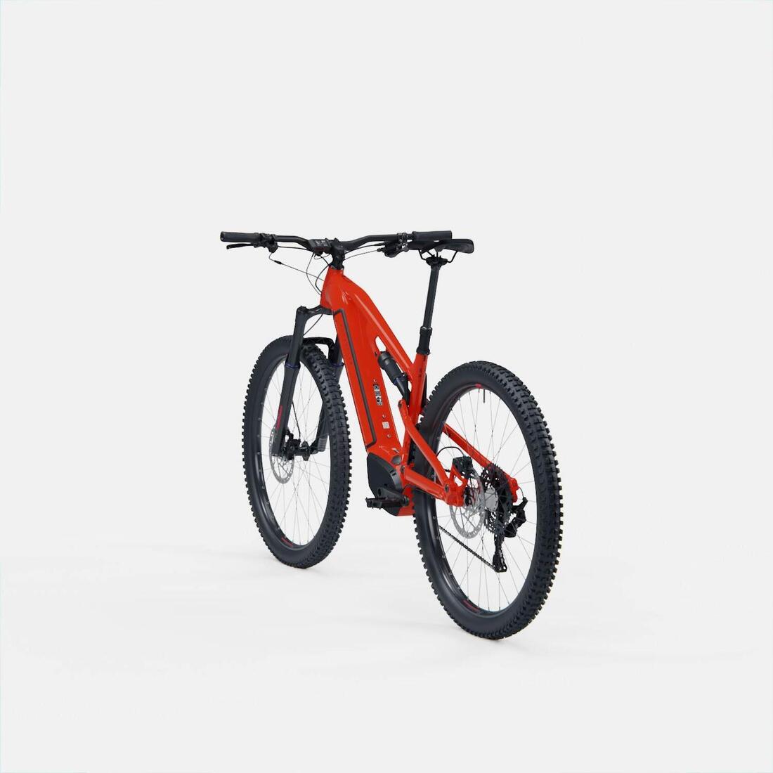 Vélo VTT électrique tout suspendu 29" - E-EXPL 520 S Rouge vif