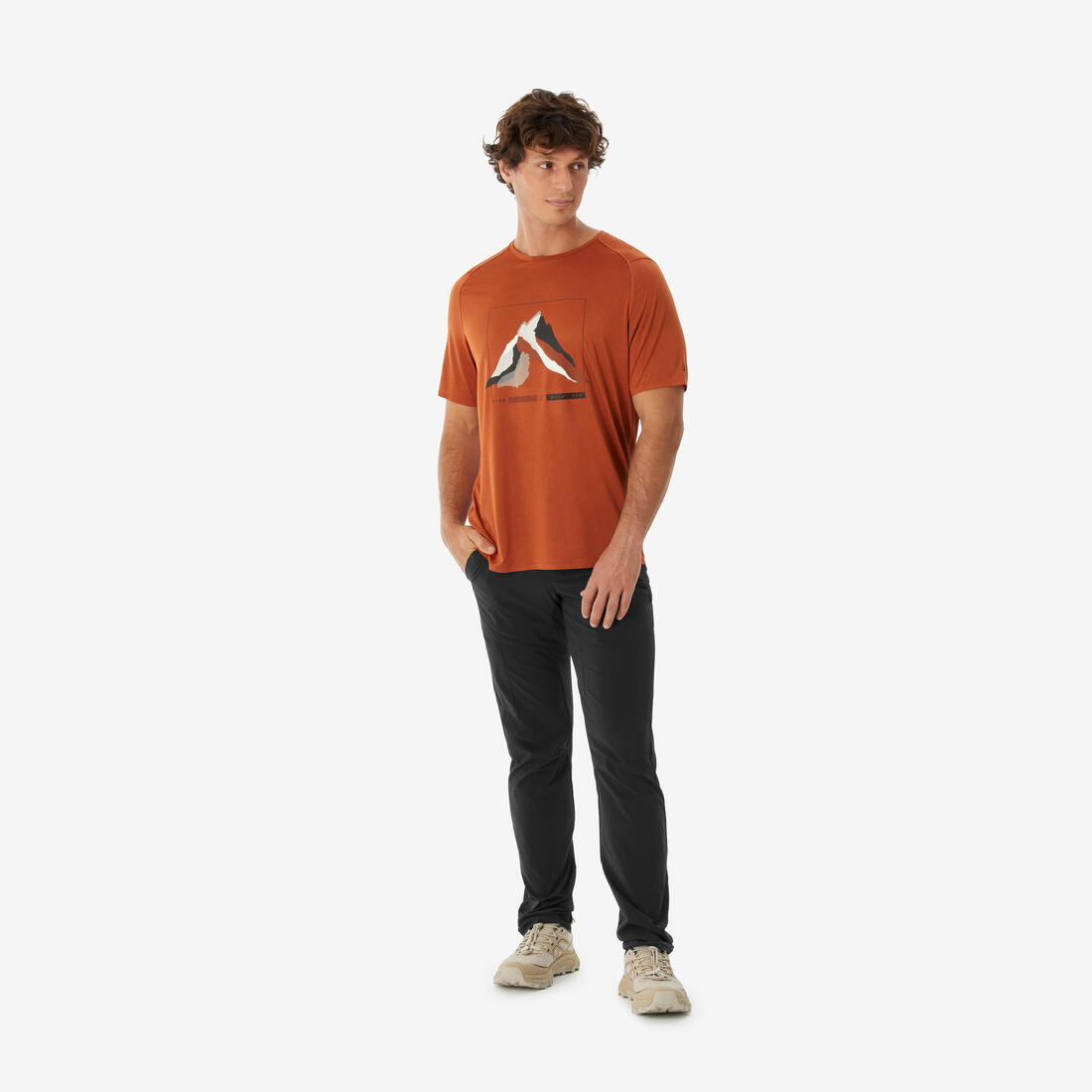 T-shirt de randonnée manches courtes - MH500 - homme