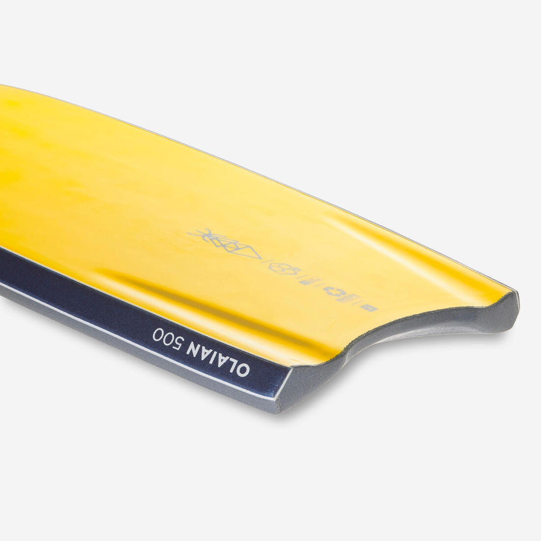 Bodyboard 500 bleu / orange avec leash
