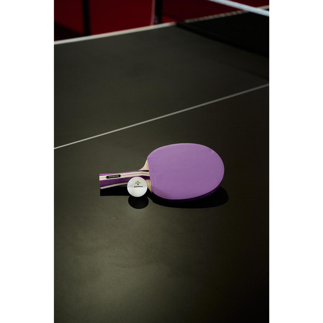SET 2 RAQUETTES TTR 130 SPIN 4* ITTF ÉCOLE/CLUB VIOLET/BLEU + BALLES