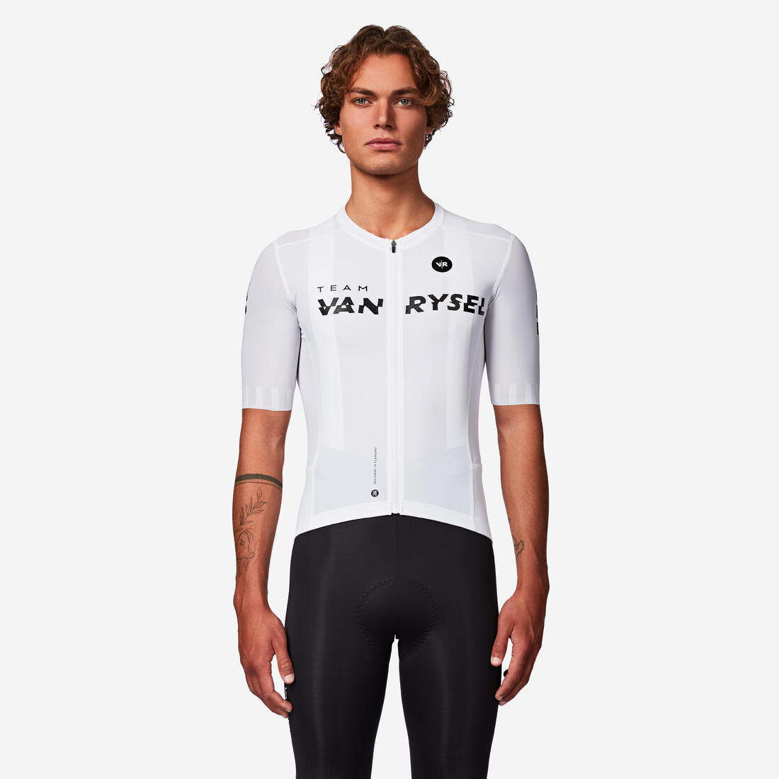 Maillot manches courtes de vélo de route très ajusté unisexe - RCR-R 2