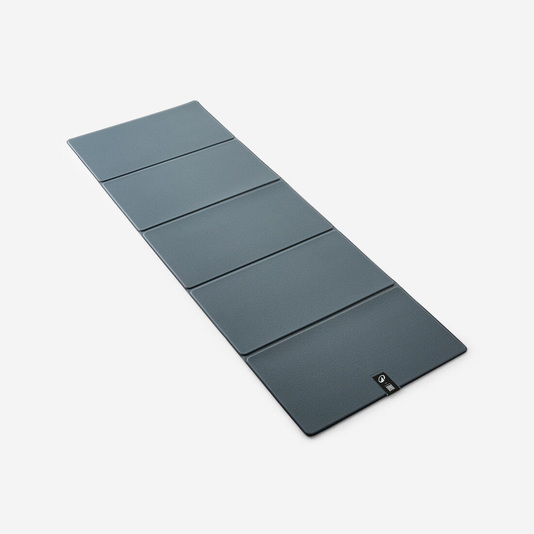 Tapis de fitness résistant et pliable 7mm, bleu gris