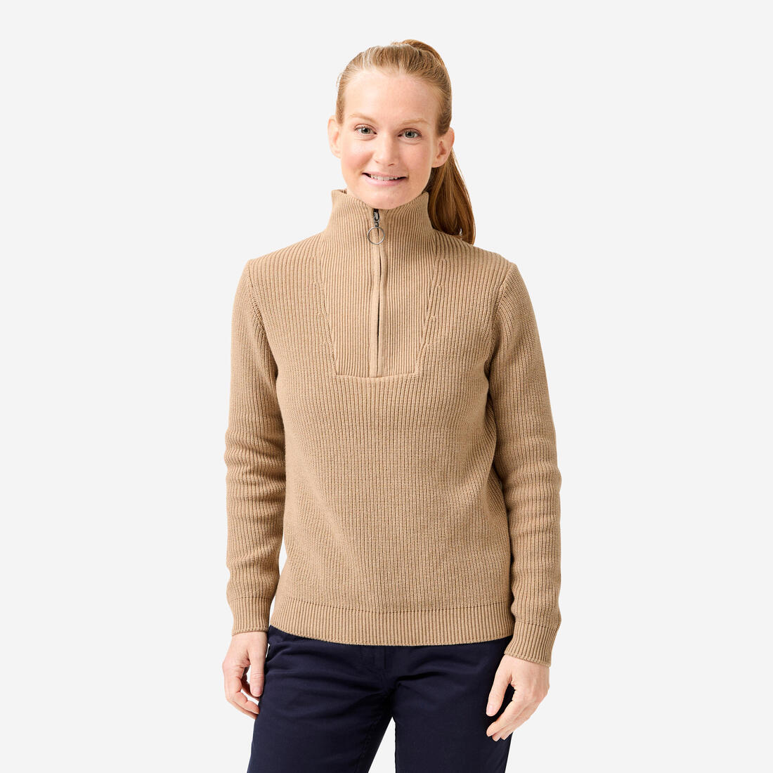 Pull golf 1/2 ZIP Femme - MW500