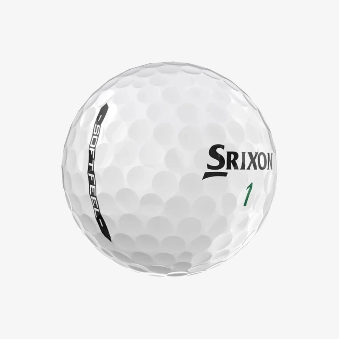 Balles de golf x12, Srixon Soft Feel blanc