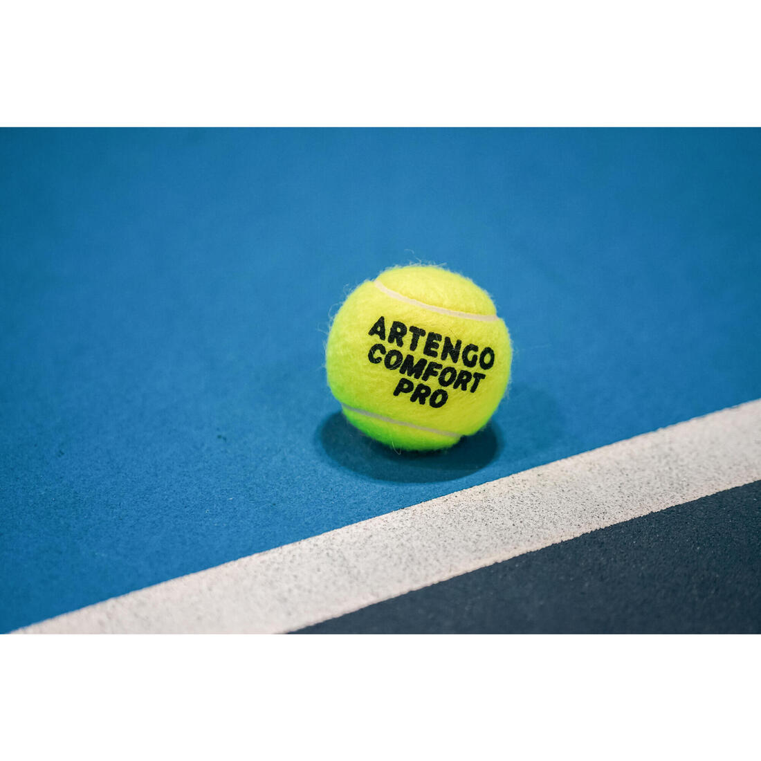 Balle de tennis polyvalente tube de 4, Kuikma all court pro
