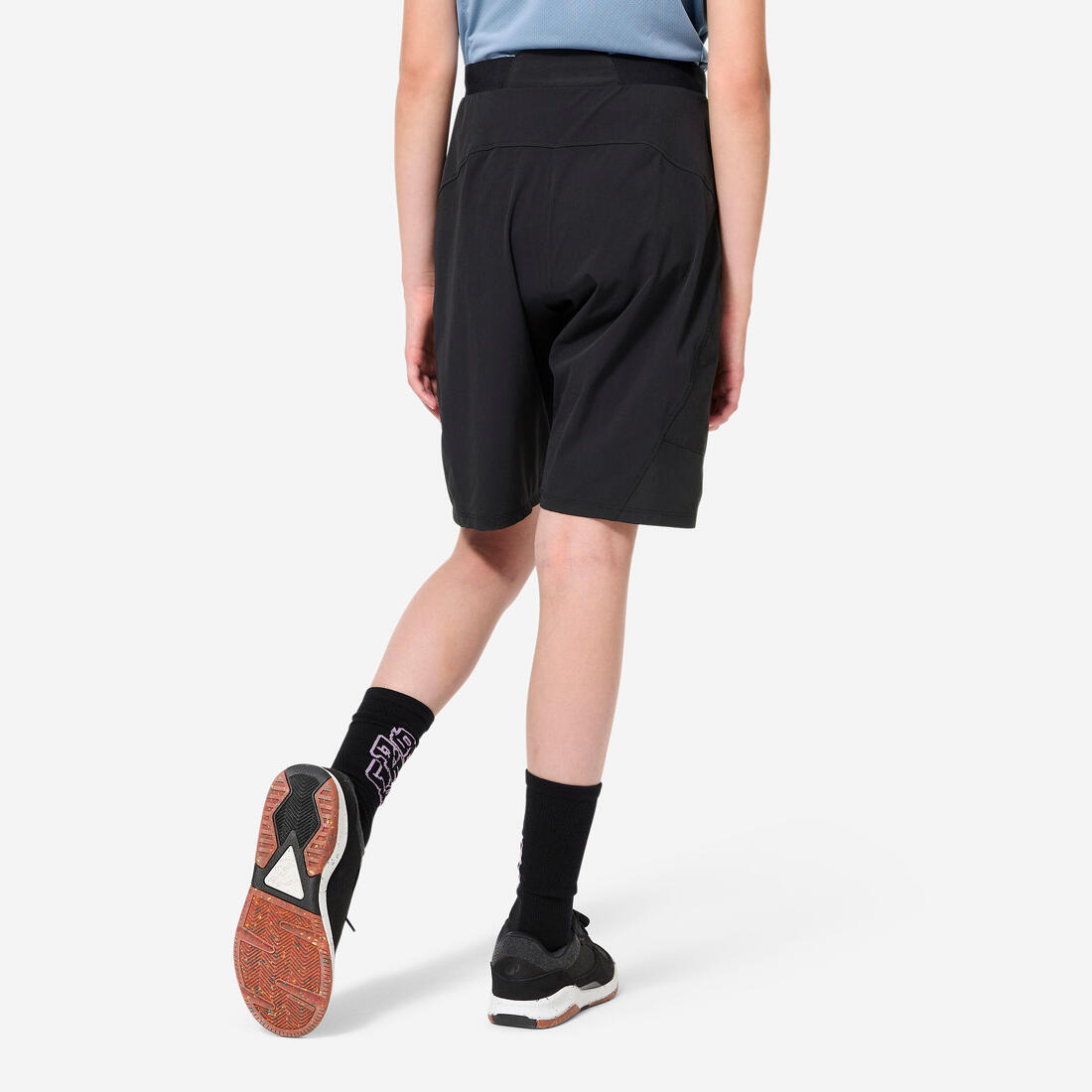 SHORT VTT ENFANT 500 NOIR 7-13 ANS