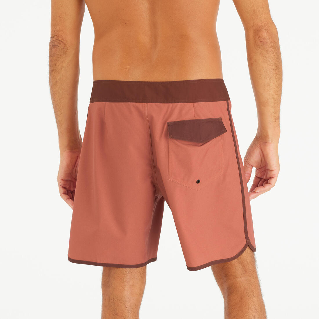Boardshort surf short de bain surf mi-long 18" homme, 500 Marin