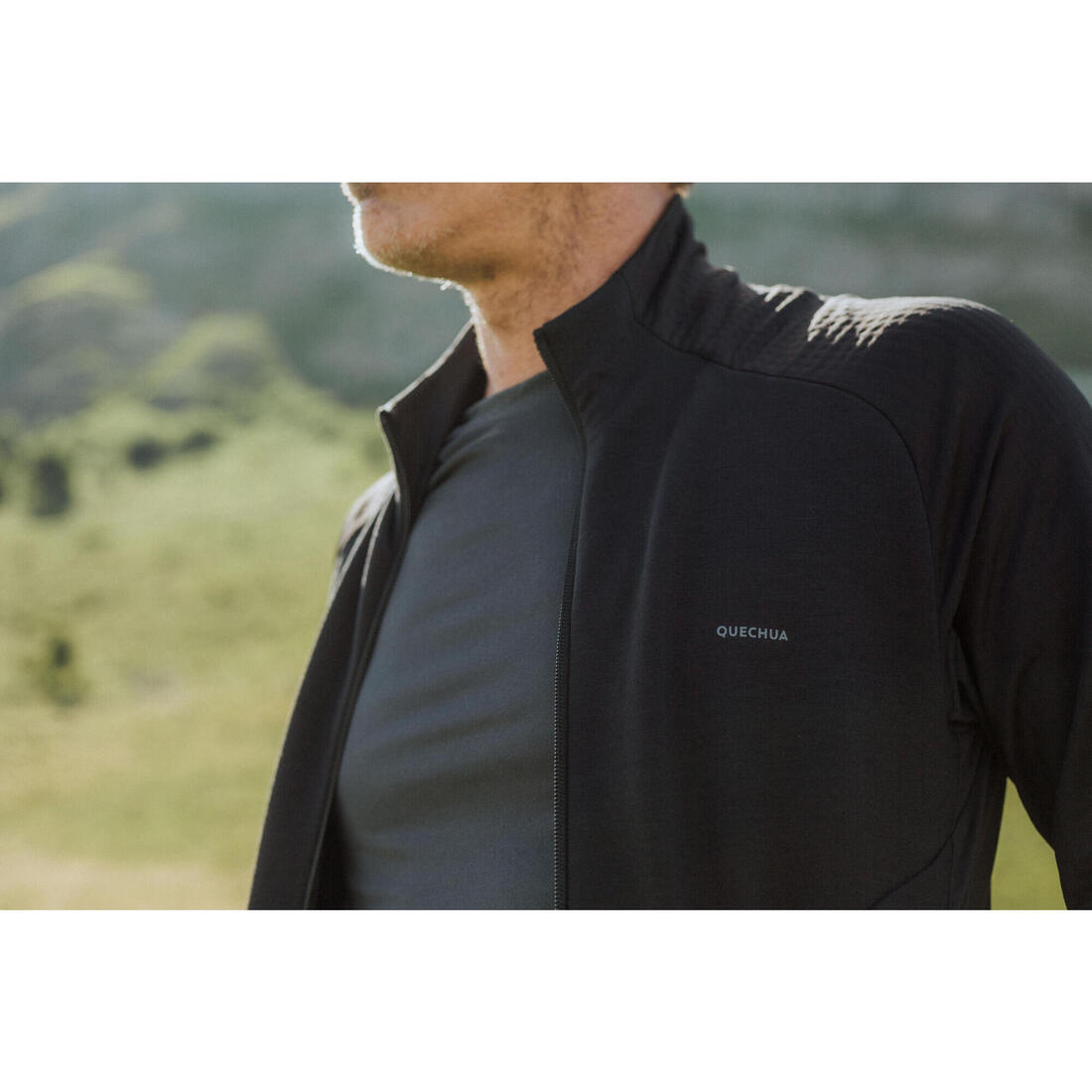 Polaire de randonnée montagne homme, MH500 Light full zip