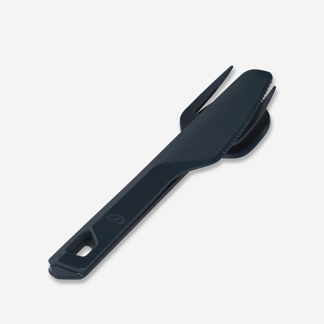 Set 3 couverts (couteau, fourchette, cuillère) pour le camping en plastique