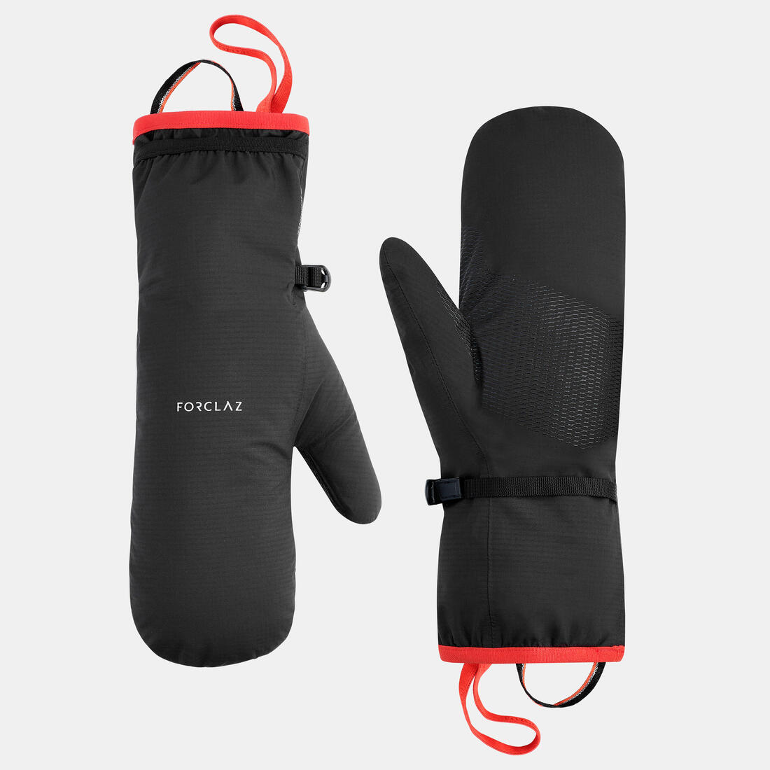 Sur-moufles de trekking montagne - mt500 imperméables noir - adulte