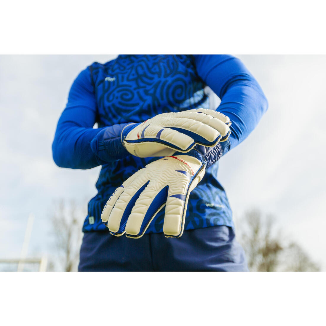 Gant F500 Viralto Shielder blanc/bleu Adulte