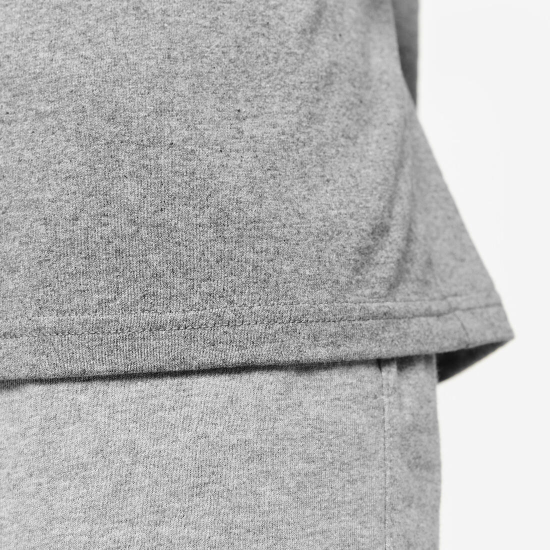 T-shirt de fitness coton homme, gris