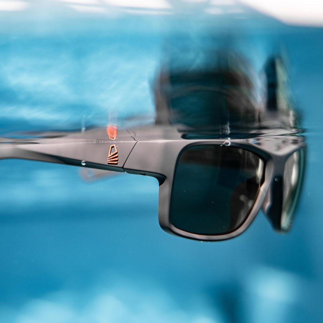 Lunettes de soleil polarisées flottantes voile SAILING 100 taille S Noir