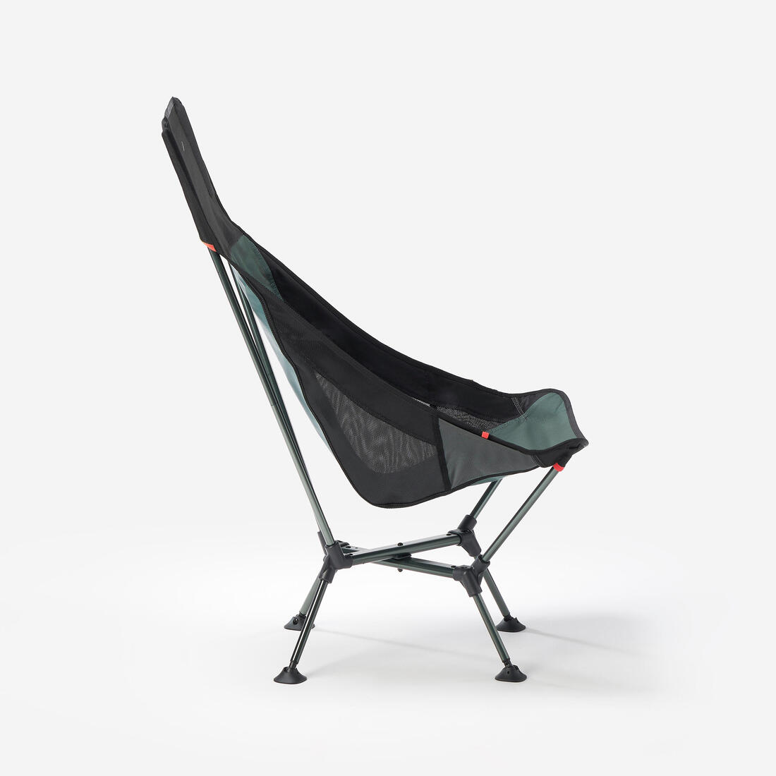 Chaise basse de camping, ultra compacte et avec dossier haut, 900 XL